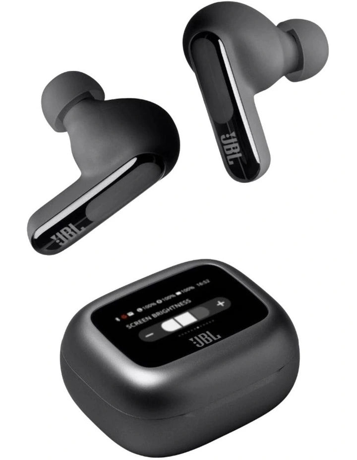 JBL, Auriculares Bluetooth, Live Beam 3, In-ear, Pantalla de 1,45", Cancelación de Ruido - Negro