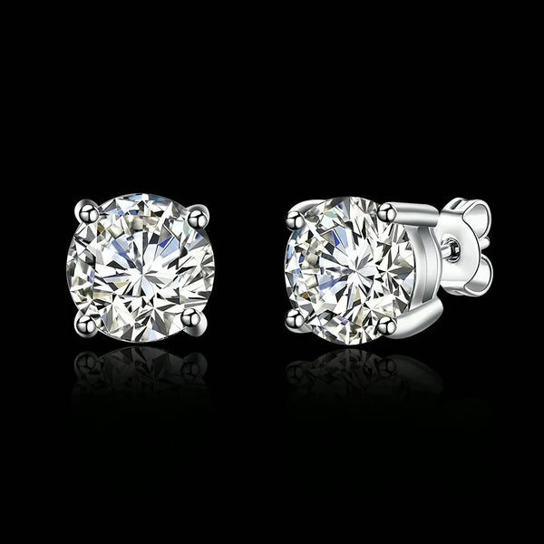 Pendientes de Diamantes Y Oro Blanco Eleganza