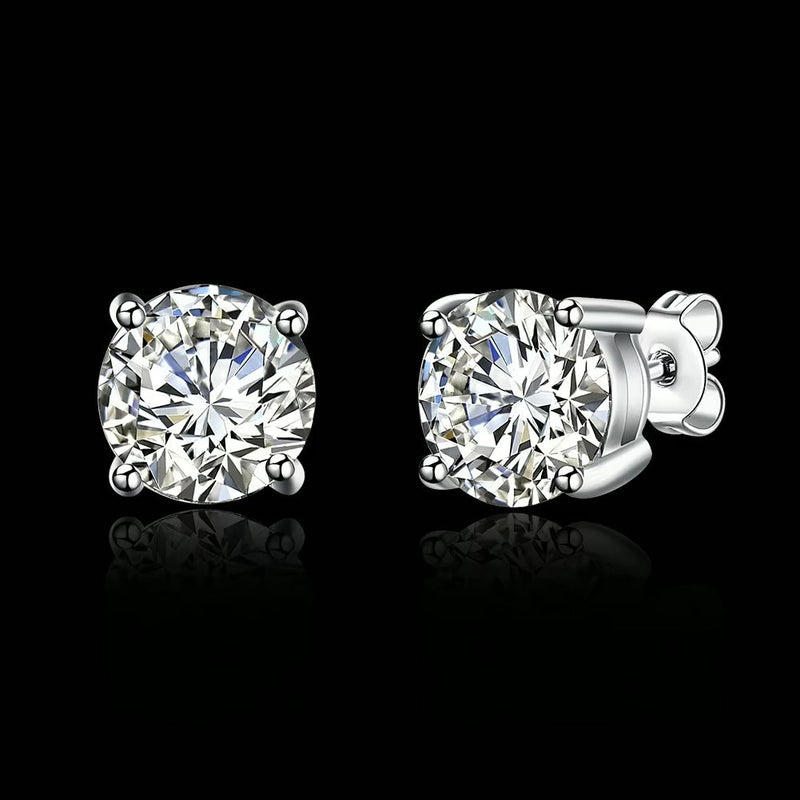 Pendientes de Diamantes Y Oro Blanco Eleganza