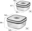 Electrolux, Pote Hermetico, 12 unidades, A23122901, cinza