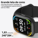 SmartWatch, relogio smartwatch com Ecrã tátil e Alexa, à prova d'água IP68, relogio smartwatch feminino e masculino, com modo esportivo e recebimento de notificações (preto)