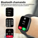 SmartWatch, relogio smartwatch com Ecrã tátil e Alexa, à prova d'água IP68, relogio smartwatch feminino e masculino, com modo esportivo e recebimento de notificações (preto)