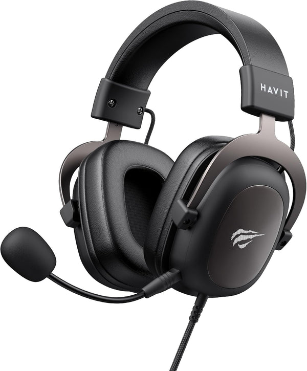 Havit Headphone Fone de Ouvido H2002d, Gamer, com Microfone, Falante 53mm, Plug 3, 5mm: compatível com XBOX ONE e PS4, HAVIT, HV-H2002d
