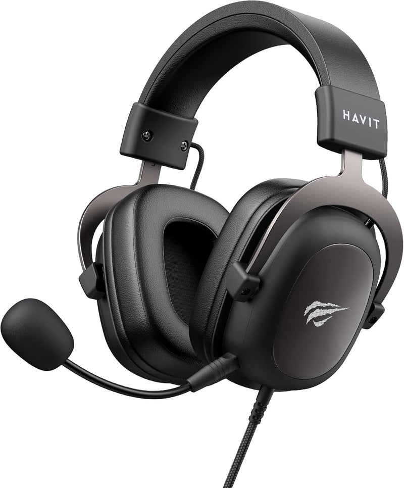 Havit Headphone Fone de Ouvido H2002d, Gamer, com Microfone, Falante 53mm, Plug 3, 5mm: compatível com XBOX ONE e PS4, HAVIT, HV-H2002d