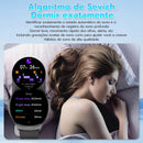 SmartWatch, relogio smartwatch com Ecrã tátil e Alexa, à prova d'água IP68, relogio smartwatch feminino e masculino, com modo esportivo e recebimento de notificações (preto)