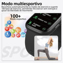SmartWatch, relogio smartwatch com Ecrã tátil e Alexa, à prova d'água IP68, relogio smartwatch feminino e masculino, com modo esportivo e recebimento de notificações (preto)