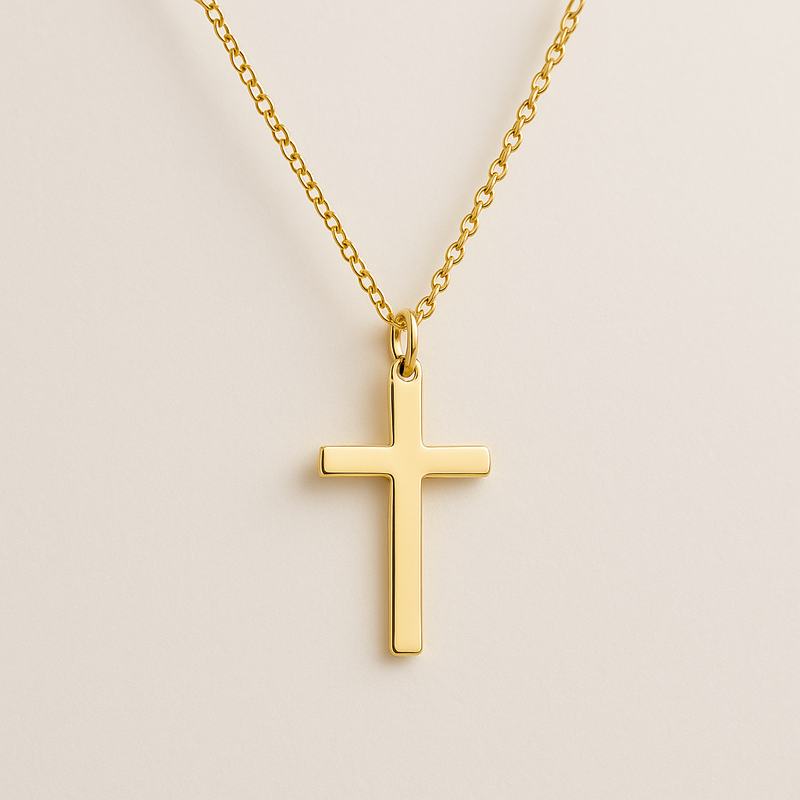 Colgante Cruz en Oro 18K