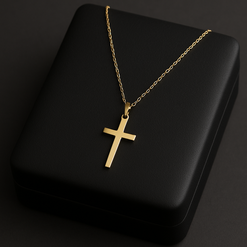 Colgante Cruz en Oro 18K